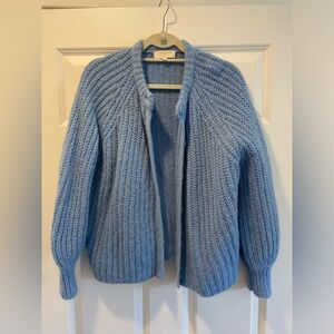 Sézane Emile Cardigan Sweater - Iceberg Blue.
